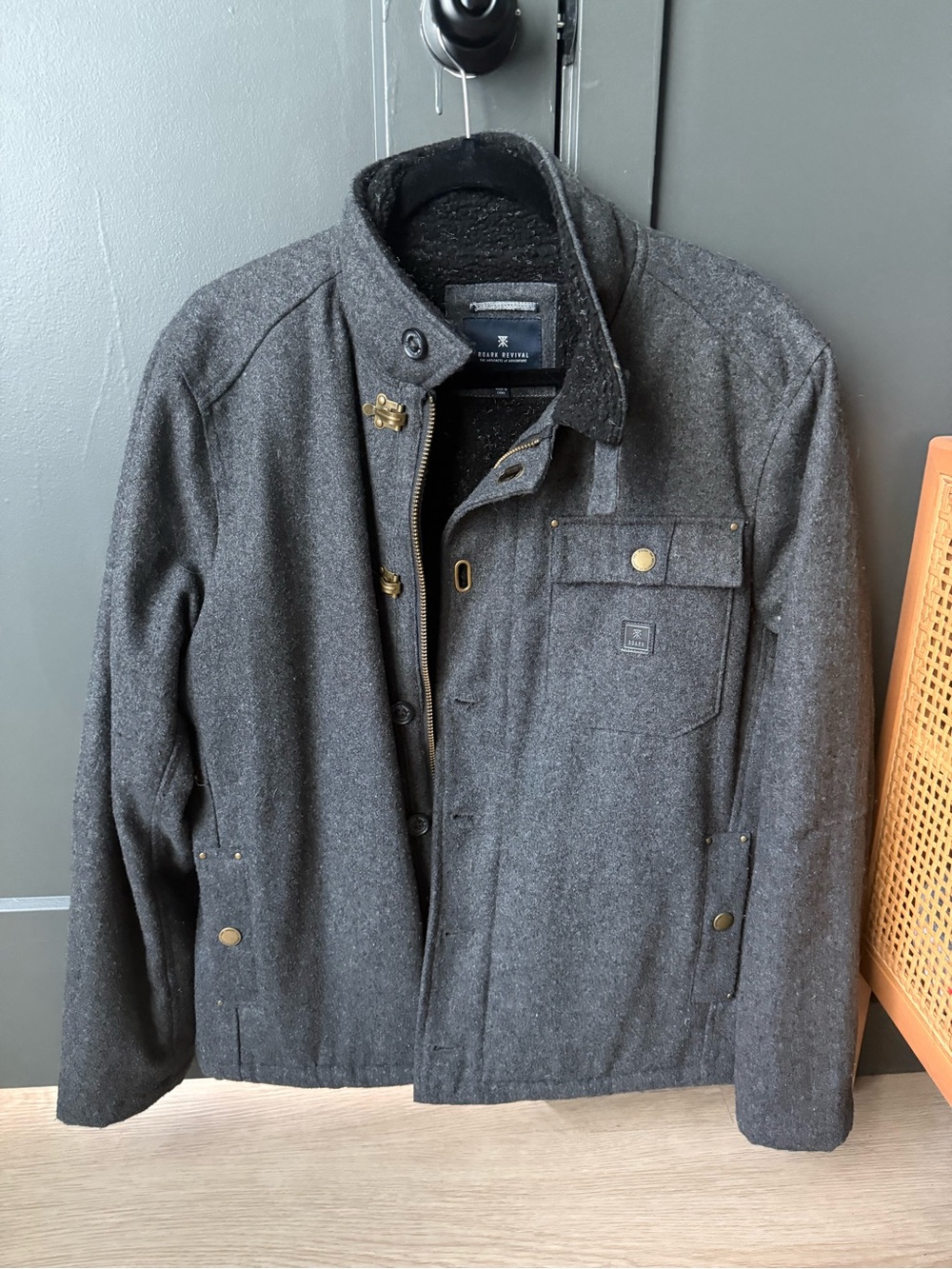 Roark revival Dark Gray Military Field Jacket